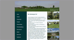 Desktop Screenshot of kamberger-hof.de