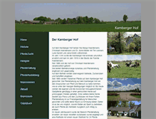 Tablet Screenshot of kamberger-hof.de
